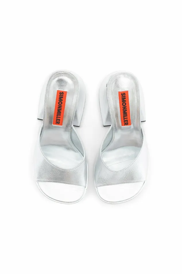 Simon Miller Heels Women Slice Heel Silver Simon Miller Heels Women Slice Heel Silver