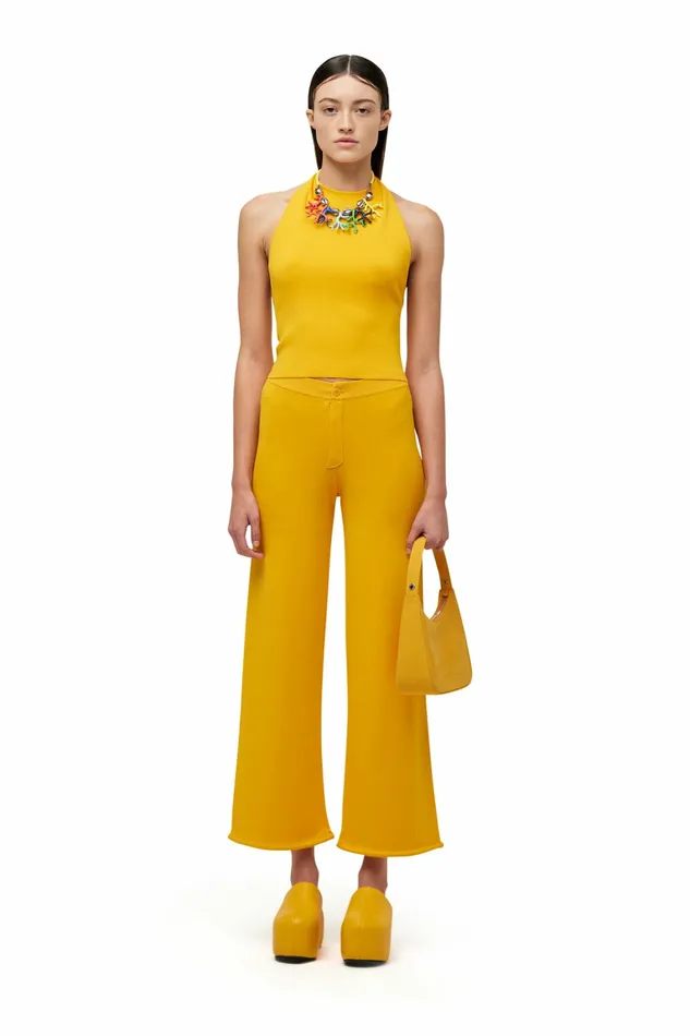 Simon Miller Knitwear Women Knits By Cropped Jabber Pant Sherbet Orange Simon Miller Knitwear Women Knits By Cropped Jabber Pant Sherbet Orange