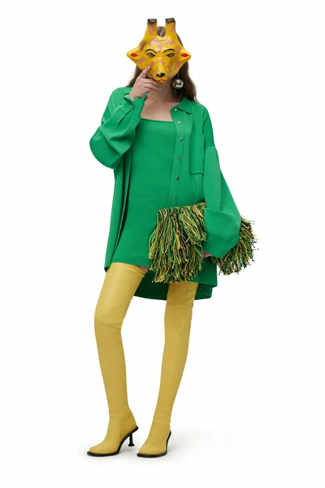 Simon Miller Knitwear Women Knits By Oversized Blaz Shirt Jacket Grass Green