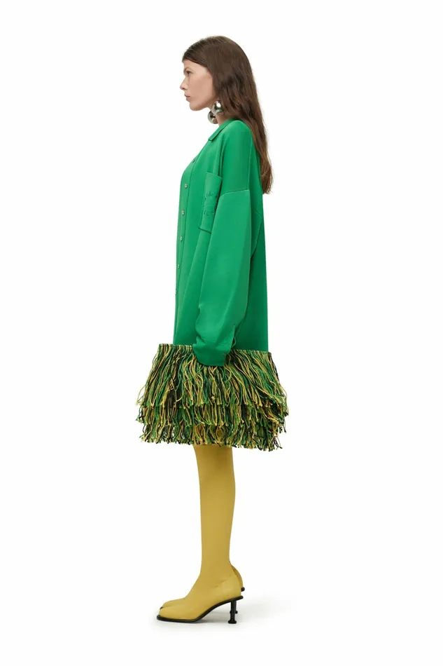 Simon Miller Knitwear Women Knits By Oversized Blaz Shirt Jacket Grass Green Simon Miller Knitwear Women Knits By Oversized Blaz Shirt Jacket Grass Green