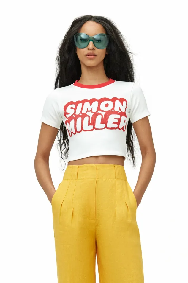 Simon Miller Prints Women Dibby Tee Peppermint Dibby Graphic Simon Miller Prints Women Dibby Tee Peppermint Dibby Graphic