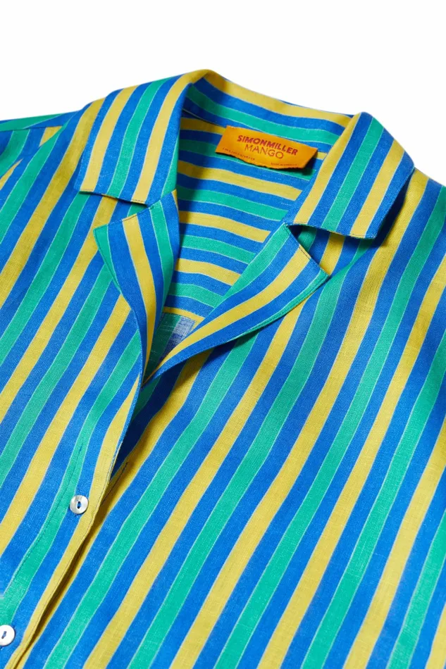 Simon Miller Prints Women Sm X Mango Linen Iguana Shirt Multi Stripe Simon Miller Prints Women Sm X Mango Linen Iguana Shirt Multi Stripe