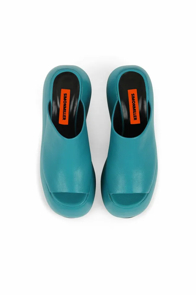 Simon Miller Sandals Women Platform Bubble Wedge Taffy Blue Simon Miller Sandals Women Platform Bubble Wedge Taffy Blue