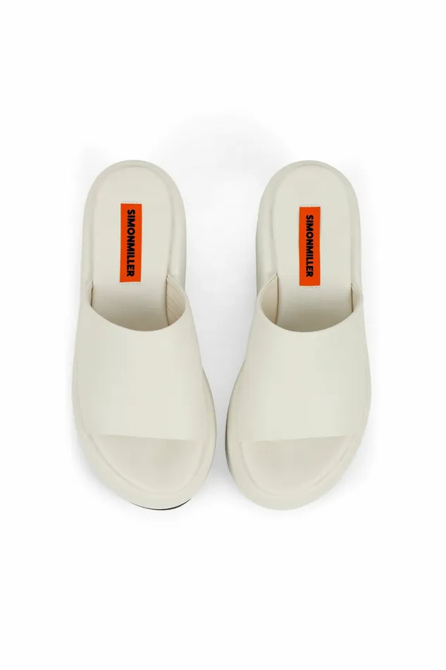 Simon Miller Sandals Women Puffed Blackout Platform Macadamia Simon Miller Sandals Women Puffed Blackout Platform Macadamia