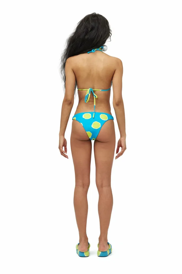 Simon Miller Swim Women Bwai Bikini Bottom Suburban Blue Valley Green Dot Print Simon Miller Swim Women Bwai Bikini Bottom Suburban Blue Valley Green Dot Print