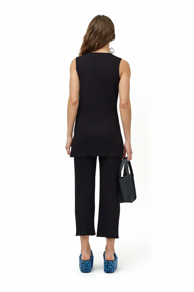 Simon Miller Tops Women Rib Aukai Tunic Black Simon Miller Tops Women Rib Aukai Tunic Black