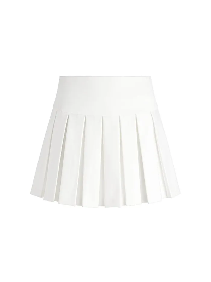 Skirts Women Alice Olivia EMILIE BOX PLEAT MINI SKIRT Off White