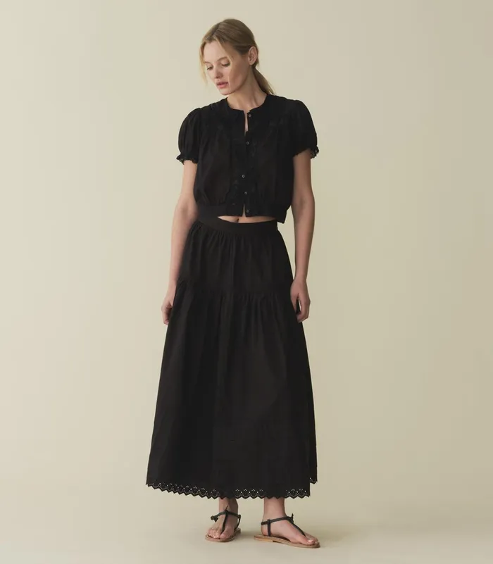Skirts Women DEN Sebastiane Skirt Black Skirts Women DEN Sebastiane Skirt Black