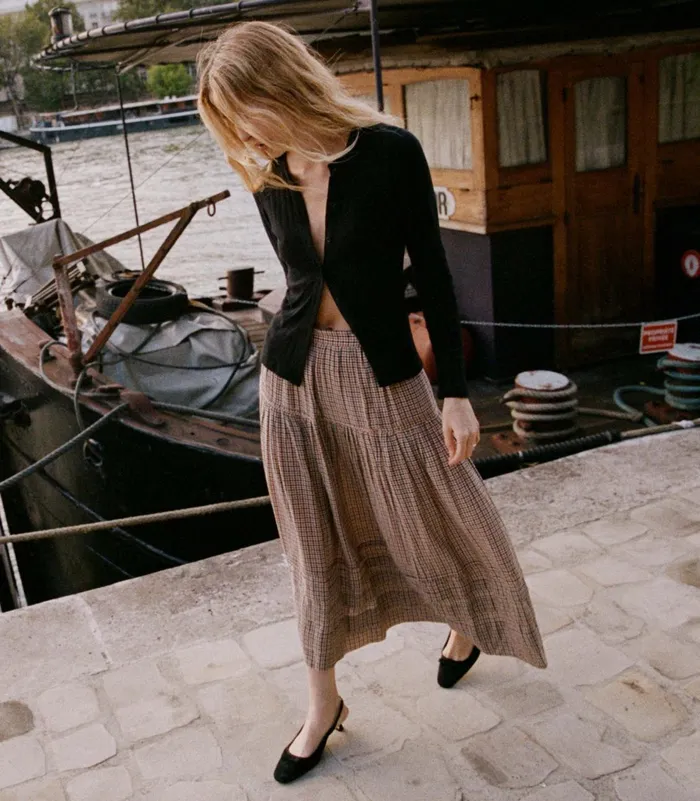 Skirts Women DEN Sebastiane Skirt Bridget Check