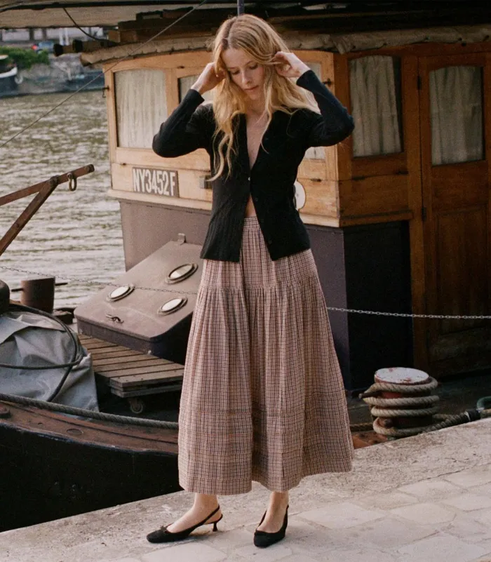 Skirts Women DEN Sebastiane Skirt Bridget Check