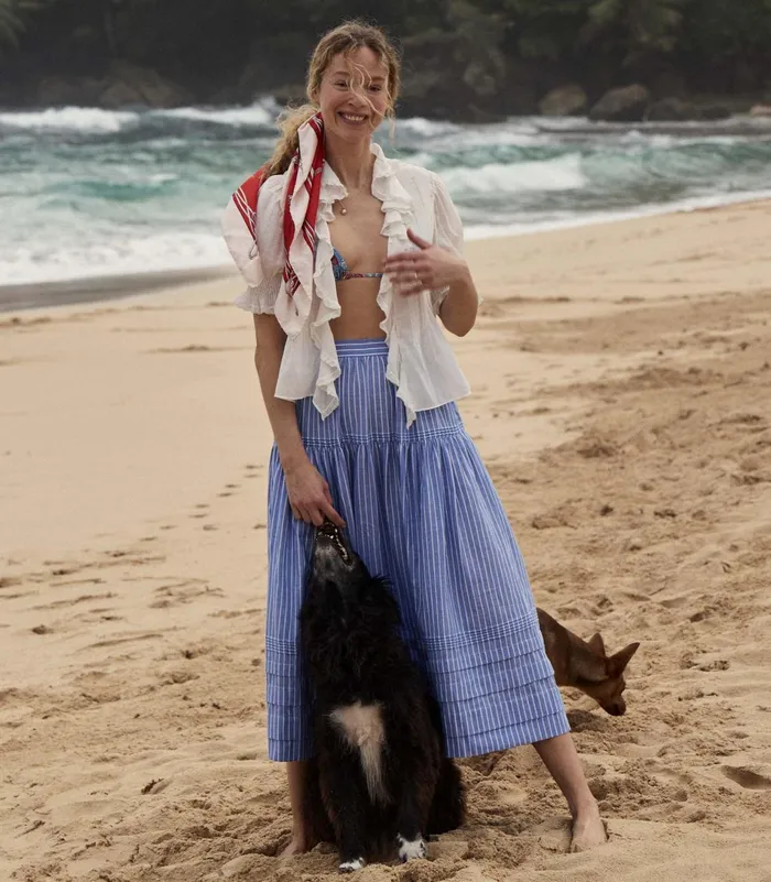 Skirts Women DEN Sebastiane Skirt Deauville Stripe
