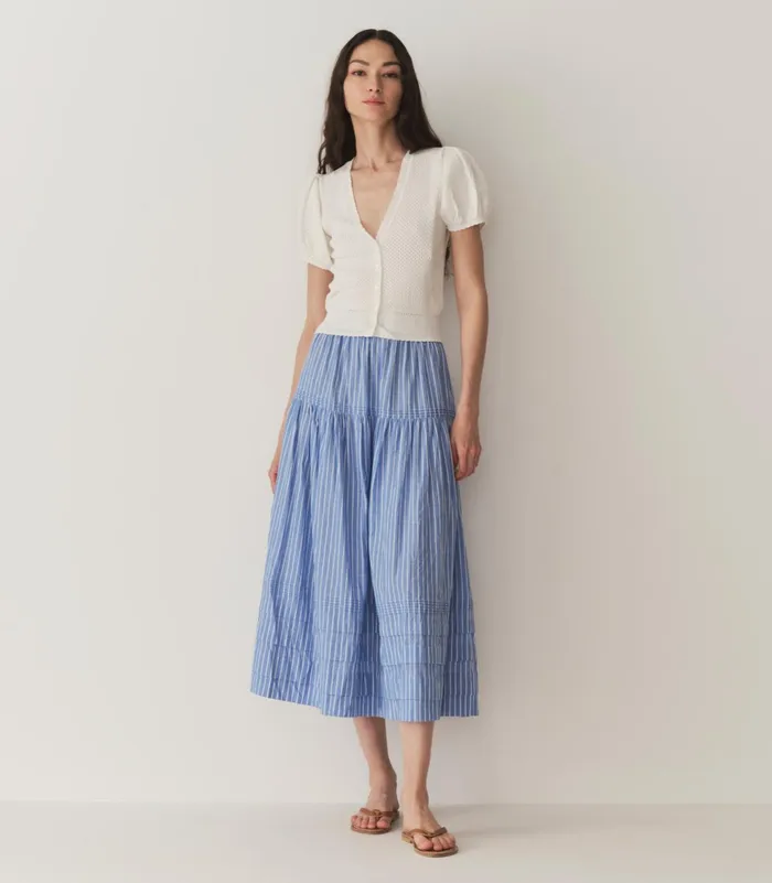 Skirts Women DEN Sebastiane Skirt Deauville Stripe Skirts Women DEN Sebastiane Skirt Deauville Stripe