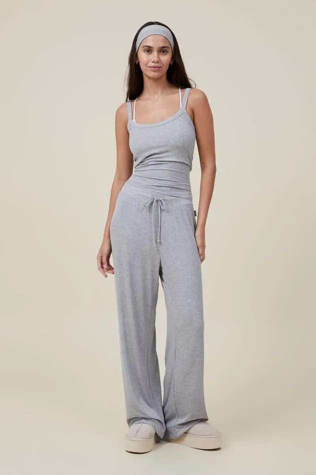 Sleep Recovery Scoop Neck Singlet Grey Marle Rib Women Cotton On Tops Sleep Recovery Scoop Neck Singlet Grey Marle Rib Women Cotton On Tops