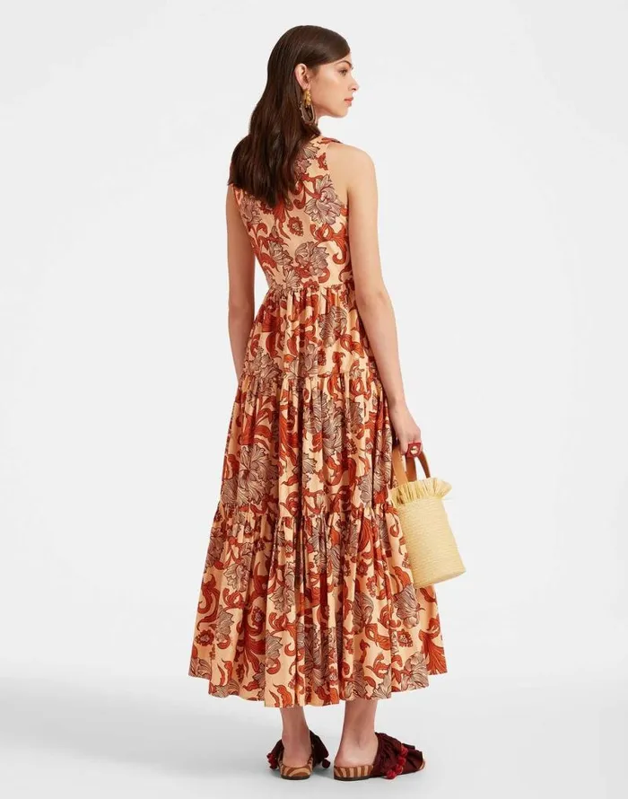 Sleeveless Big Dress VNeck Reef Pale Pink Women La Double J Dresses Sleeveless Big Dress VNeck Reef Pale Pink Women La Double J Dresses