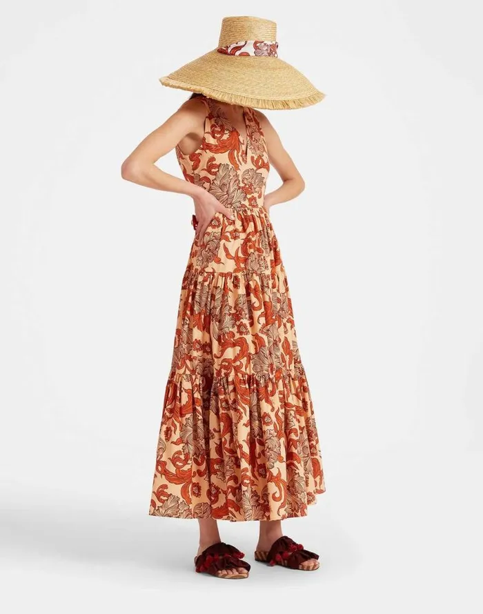 Sleeveless Big Dress VNeck Reef Pale Pink Women La Double J Dresses Sleeveless Big Dress VNeck Reef Pale Pink Women La Double J Dresses