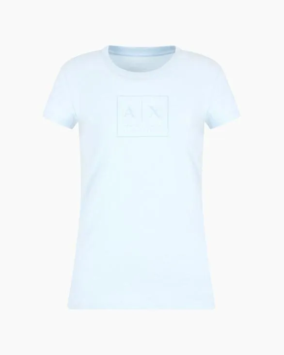 Slim Fit TShirts Lightblue Women Armani TShirts