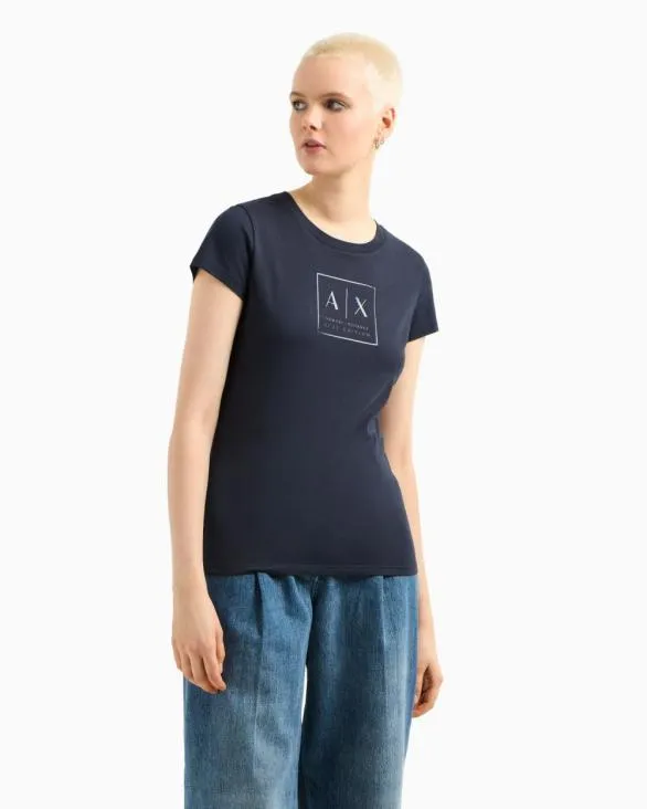 Slim Fit TShirts Navyblue Women Armani TShirts Slim Fit TShirts Navyblue Women Armani TShirts
