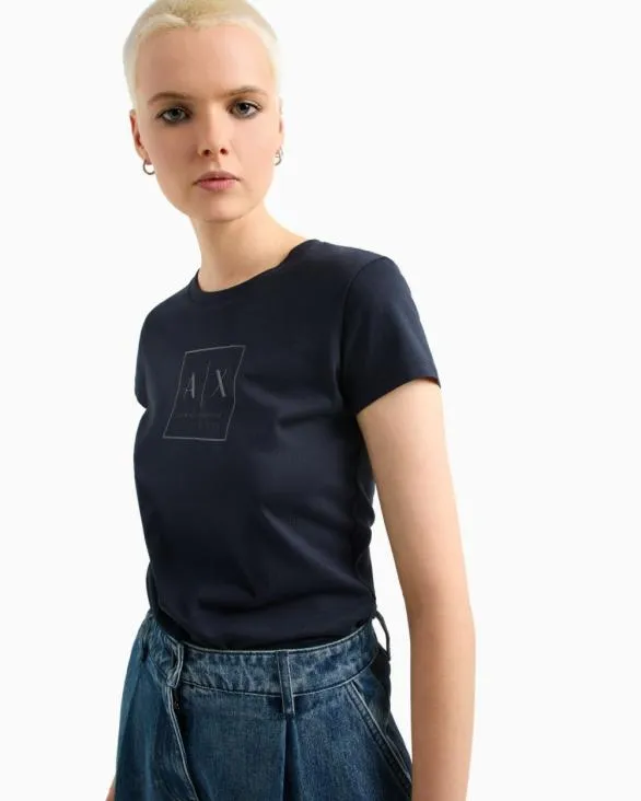 Slim Fit TShirts Navyblue Women Armani TShirts Slim Fit TShirts Navyblue Women Armani TShirts