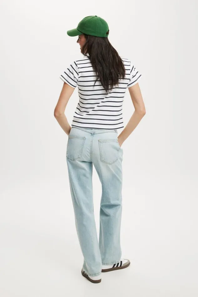 Slim Straight Jean Bondi Blue Rip Women Cotton On Pants Slim Straight Jean Bondi Blue Rip Women Cotton On Pants