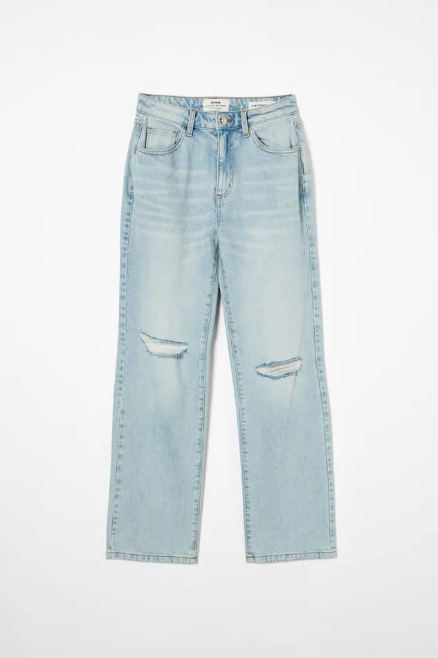 Slim Straight Jean Bondi Blue Rip Women Cotton On Pants Slim Straight Jean Bondi Blue Rip Women Cotton On Pants