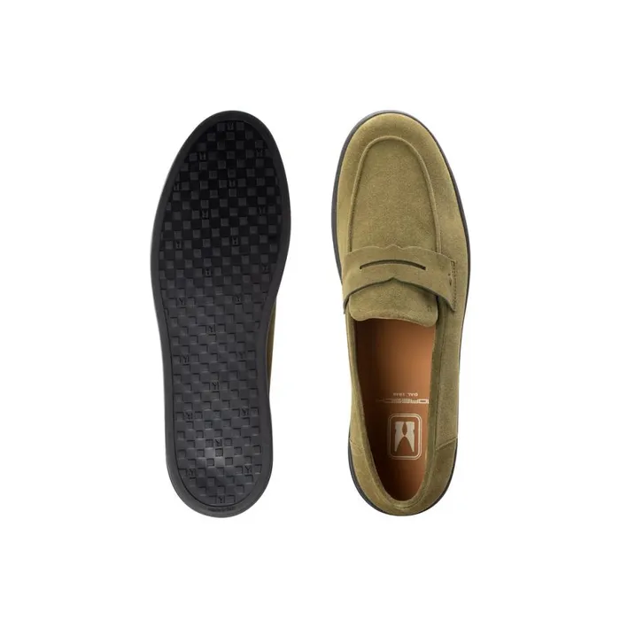 Slipon Men Moreschi Green Suede Slip On