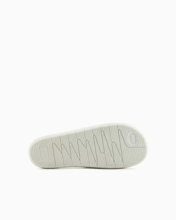 Slippers With Icon Project Logo White Men Armani Sandals Slippers With Icon Project Logo White Men Armani Sandals