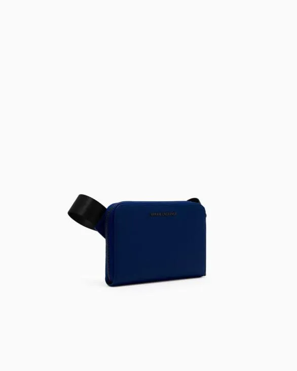 Small Shoulder Bag With Zip Blue Men Armani Belt Bags Small Shoulder Bag With Zip Blue Men Armani Belt Bags