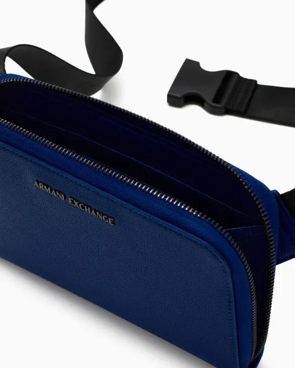 Small Shoulder Bag With Zip Blue Men Armani Belt Bags Small Shoulder Bag With Zip Blue Men Armani Belt Bags