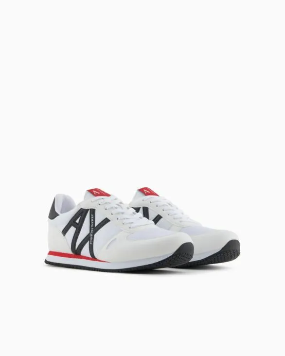 Sneakers In Ecosuede Mesh And Nylon White Men Armani Sneakers Sneakers In Ecosuede Mesh And Nylon White Men Armani Sneakers