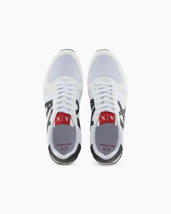 Sneakers In Ecosuede Mesh And Nylon White Men Armani Sneakers Sneakers In Ecosuede Mesh And Nylon White Men Armani Sneakers