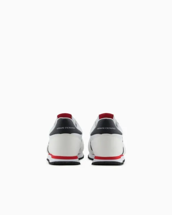 Sneakers In Ecosuede Mesh And Nylon White Men Armani Sneakers Sneakers In Ecosuede Mesh And Nylon White Men Armani Sneakers