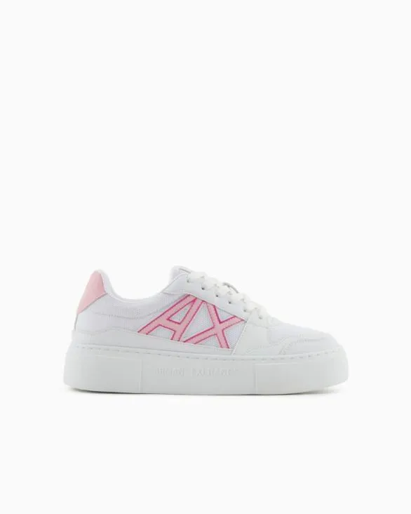 Sneakers With Contrasting Logo White Women Armani Sneakers