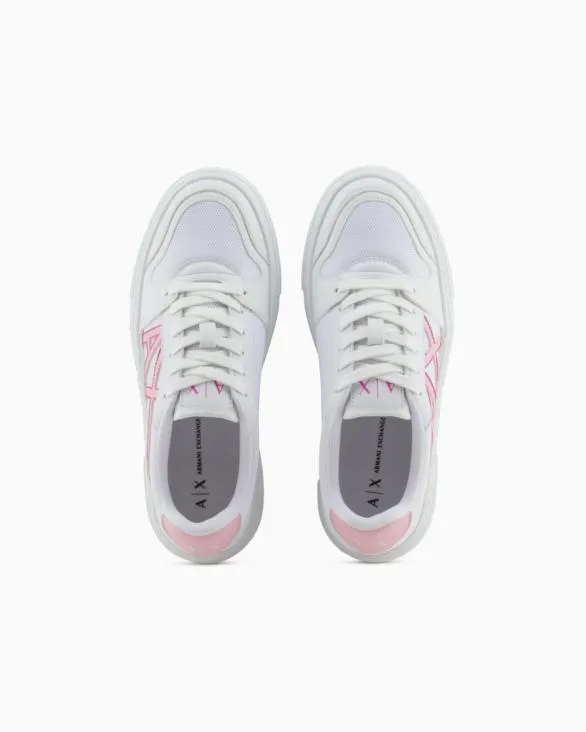 Sneakers With Contrasting Logo White Women Armani Sneakers Sneakers With Contrasting Logo White Women Armani Sneakers