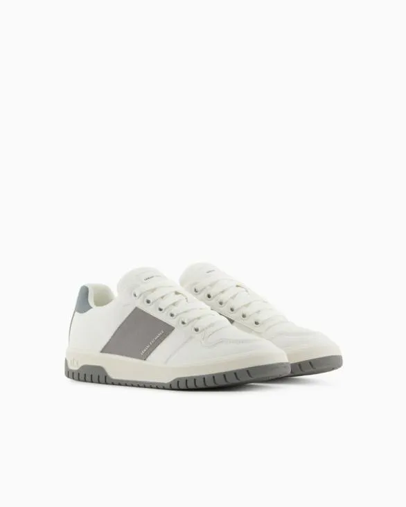 Sneakers With Contrasting Side Band Grey Men Armani Sneakers Sneakers With Contrasting Side Band Grey Men Armani Sneakers