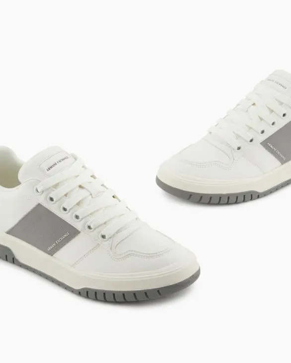 Sneakers With Contrasting Side Band Grey Men Armani Sneakers Sneakers With Contrasting Side Band Grey Men Armani Sneakers