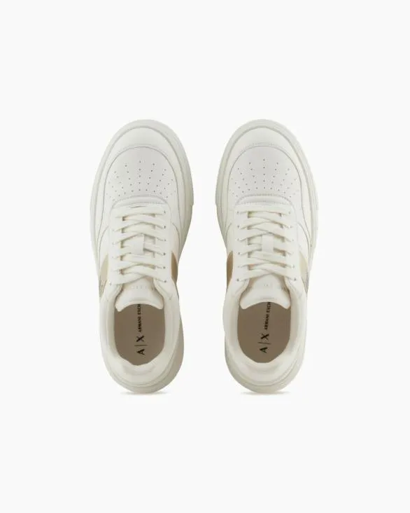 Sneakers With Contrasting Side Band White Women Armani Sneakers Sneakers With Contrasting Side Band White Women Armani Sneakers