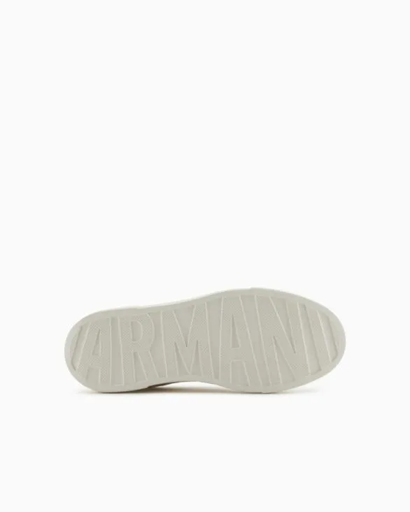 Sneakers With Contrasting Side Band White Women Armani Sneakers Sneakers With Contrasting Side Band White Women Armani Sneakers
