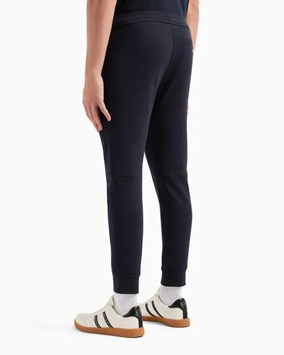 Soft Yarn Jogger Pants With Logo Navyblue Men Armani Matching Sets Soft Yarn Jogger Pants With Logo Navyblue Men Armani Matching Sets