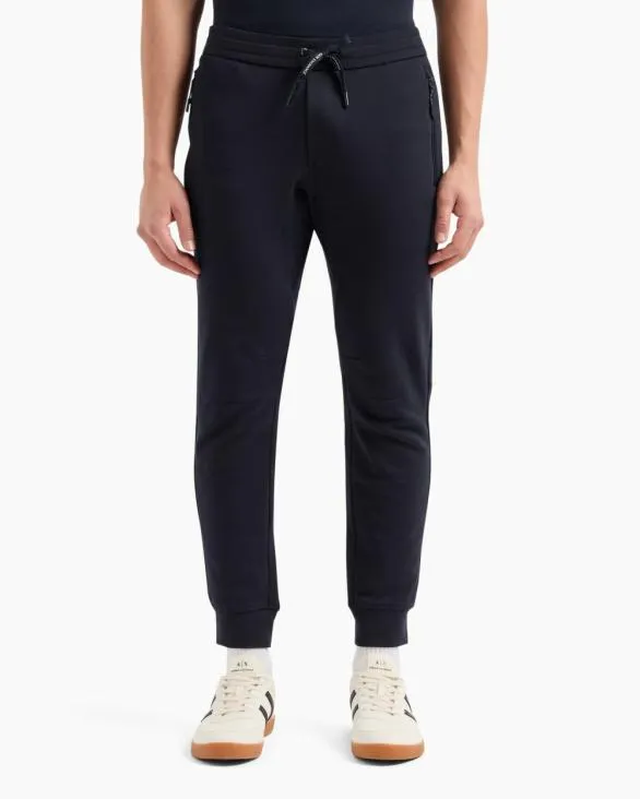 Soft Yarn Jogger Pants With Logo Navyblue Men Armani Matching Sets Soft Yarn Jogger Pants With Logo Navyblue Men Armani Matching Sets