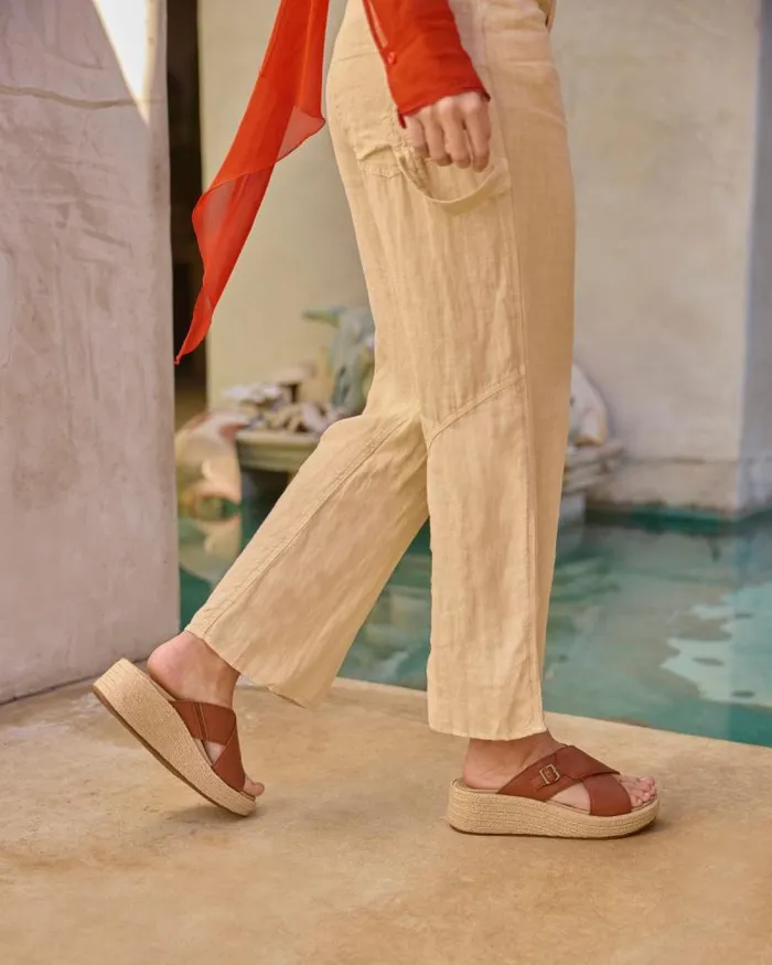 Solstice Cross Slide Metatarsal Orange Womens Abeo Sandals