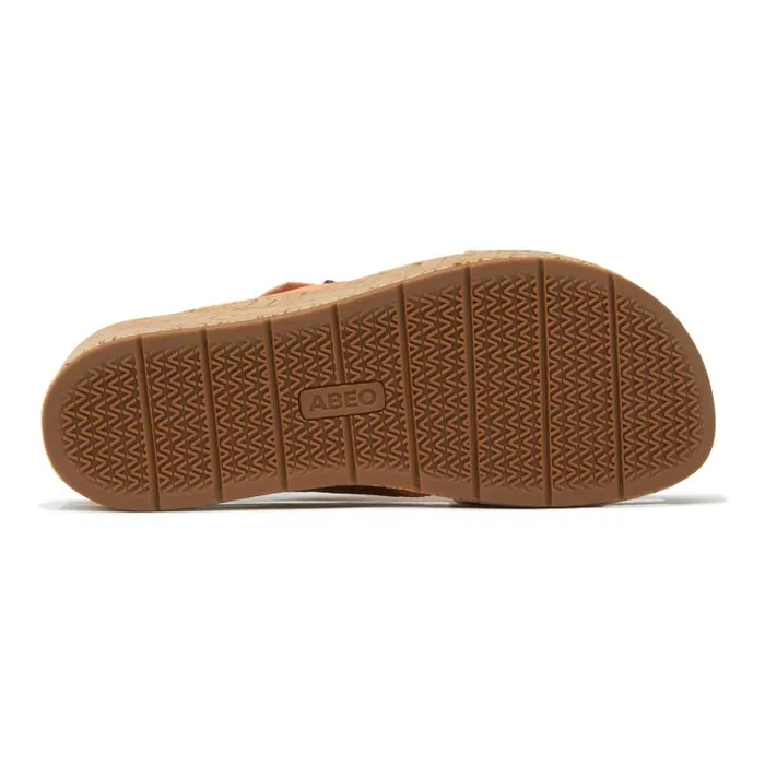 Solstice Cross Slide Metatarsal Orange Womens Abeo Sandals