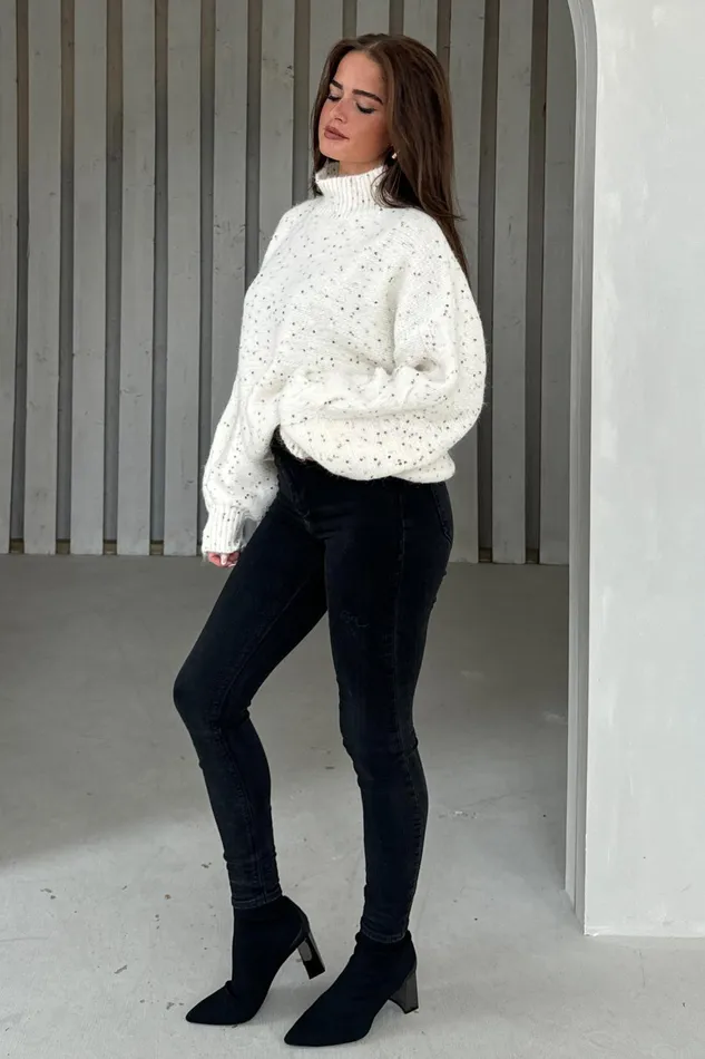 Sonya Cream Speckled Sequin Knit Jumper Women Girl In Mind Knitwear Sonya Cream Speckled Sequin Knit Jumper Women Girl In Mind Knitwear