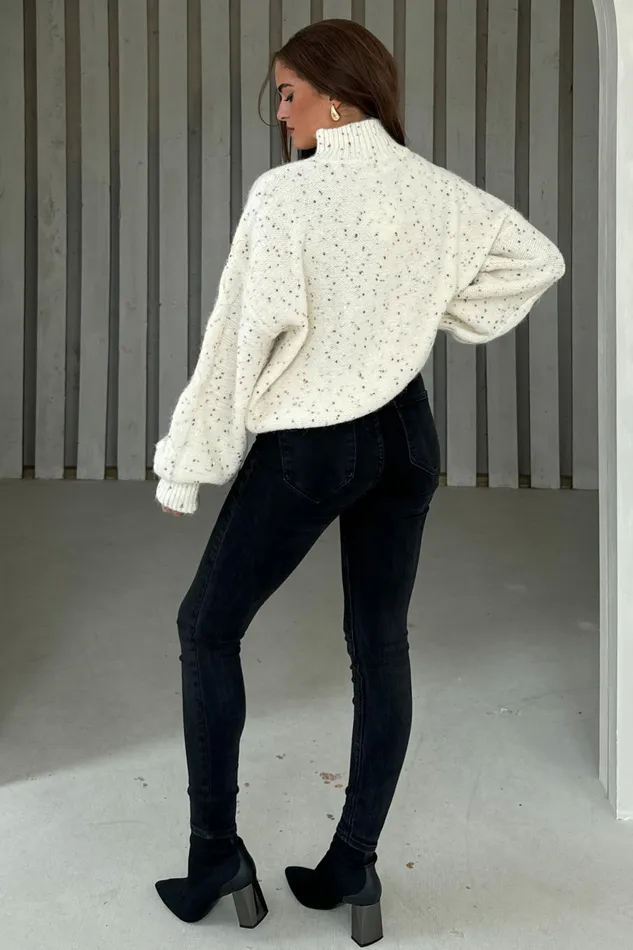 Sonya Cream Speckled Sequin Knit Jumper Women Girl In Mind Knitwear Sonya Cream Speckled Sequin Knit Jumper Women Girl In Mind Knitwear