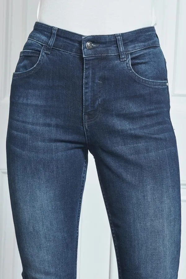 Sosandar Jeans and Jeggings Women Dark Indigo Perfect Skinny Jeans Dark Indigo