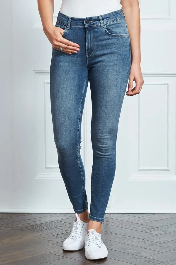 Sosandar Jeans and Jeggings Women Indigo Blue Perfect Skinny Jeans Indigo Blue