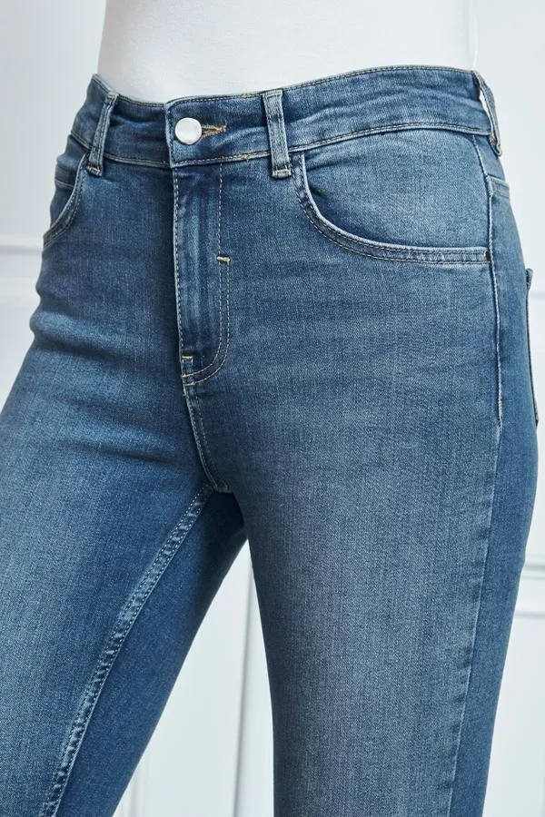 Sosandar Jeans and Jeggings Women Indigo Blue Perfect Skinny Jeans Indigo Blue