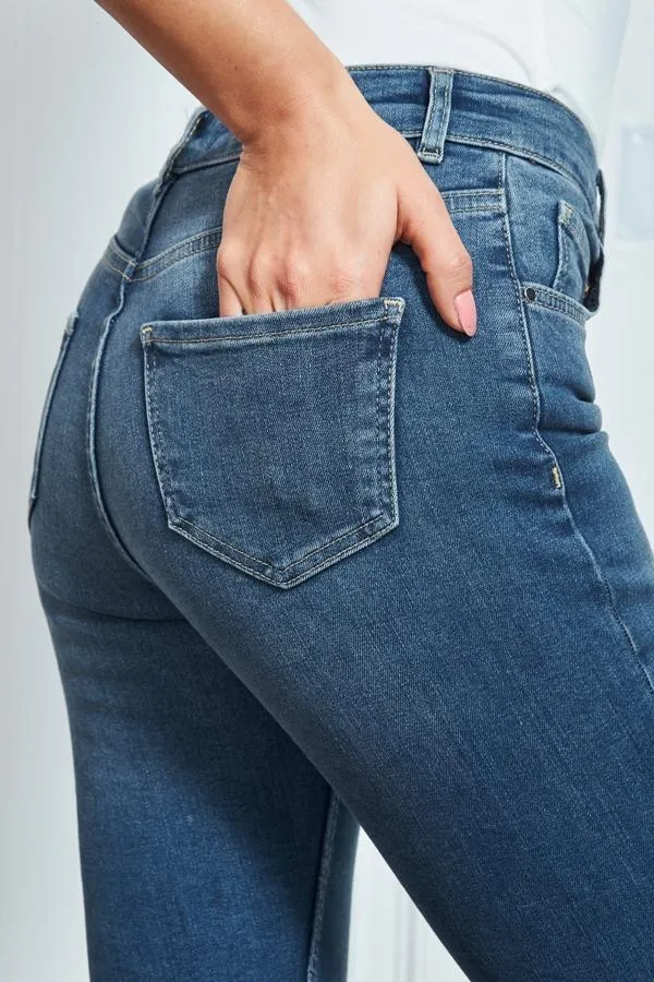Sosandar Jeans and Jeggings Women Indigo Blue Perfect Skinny Jeans Indigo Blue