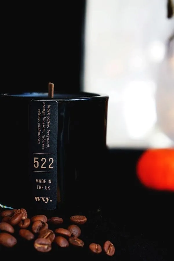 Sosandar Nightwear Women WXY Black Coffee and Orange Blossom Wood Wick Candle Black