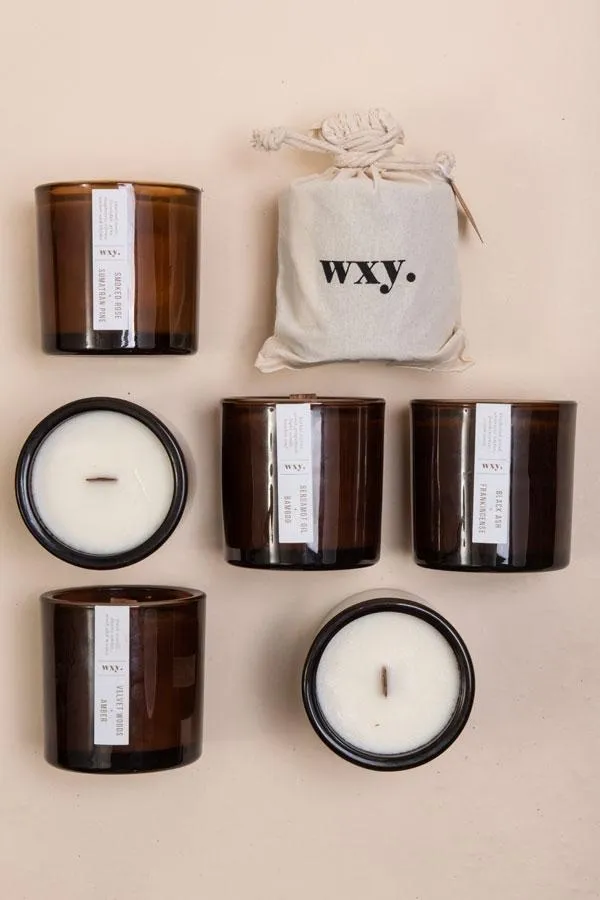 Sosandar Nightwear Women WXY Smoked Rose and Sumatran Pine Wood Wick Candle
