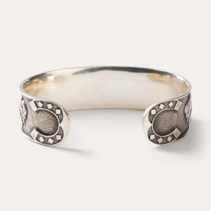 Southwestern Cuff Grey Men Stetson Bracelets